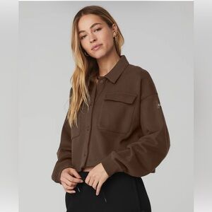 Alo Yoga Renown Cropped Pullover Size M